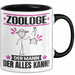 Zoologe Tasse Geschenk für Zoologe Der Mann Der Alles Kann Geschenkidee zum Geburtstag Schwarz Trendation