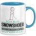 Snowshoer Geschenk Tasse Ich Bin Snowshoer Aber Sag Doch Einfach Superheld Lustige Geschenkdiee für Snowshoer Kaffee-Becher Blau Trendation