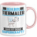 Tiermaler Tasse Geschenk für Tiermaler Geburtstag Lustiger Spruch Kaffee-Becher Was Ist Deine Superkraft Rosa Trendation