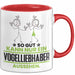 Vogelliebhaber Geschenk Tasse So Gut Kann Nur Ein Vogelliebhaber Aussehen Geschenkidee Kaffee-Becher Rot Trendation