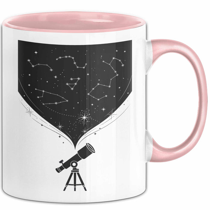 Astronom Tasse Geschenk Lustige Geschenkidee Spruch Für Sternen Gucker Rosa Trendation