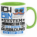 Systemadministrator Ausbildung Tasse Geschenk Ich Bin Systemadministrator In Der Ausbildung Ich Darf Das Geschenkidee Spruch Grün Trendation
