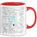 Wurzel aus 121 Tasse Geschenk Mathe Fan 11. Geburtstag Humorvoll Rot Trendation