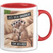 Büroarbeit Kollege Abschied Tasse Geschenk Lustige Geschenkidee Spruch Lass Dich Umarmen Zum Abschied Rot Trendation