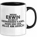 Erwin Tasse Wenn Erwin Nicht Repariert, Sind Wir Am Arsch Geschenk Schwarz Trendation