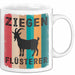 Ziegenbauer Ziegen Tier Tasse Geschenk Lustige Geschenkidee Spruch Ziegen Flüsterer Weiß Trendation