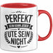 Ute Tasse Geschenk Perfekt Sein Kann Jeder Geschenkidee Geburtstag Rot Trendation
