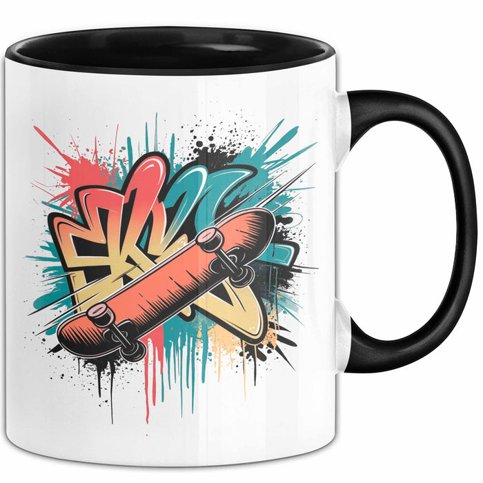 Skater Tasse Geschenkidee Skateboard Fan Lustiger Spruch Geschenkidee Lustig Trendation