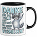 Büro Arbeit Kollege Tasse Becher Geschenk Lustige Geschenkidee Spruch Danke Für Die Tolle Zeit Mit Dir Wir Werden Dich Sehr Vermissen Schwarz Trendation