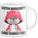 Sarkasmus Tasse Geschenk Lustiger Spruch Guten Morgen Ganz Dünnes Eis Katze Becher Weiß Trendation