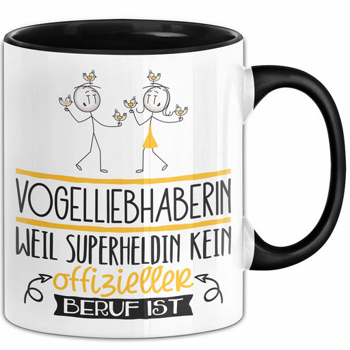 Vogelliebhaberin Geschenk Tasse Lustiger Spruch Vogelliebhaberin Weil Superheldin Kein Offizieller Beruf Ist Geschenkidee Trendation