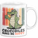 Krokodil Tier Tasse Geschenk Lustige Geschenkidee Spruch Krokodile Machen Mich Glücklich Weiß Trendation