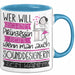 Sounddesignerin Tasse Geschenk Spruch Wer Will Schon Prinzessin Sein Wenn Man Auch Sounddesignerin Sein Kann Blau Trendation
