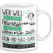 Drum-and-Bass-DJane Tasse Geschenk Spruch Wer Will Schon Prinzessin Sein Wenn Man Auch Drum-and-Bass-DJane Sein Kann Weiß Trendation