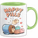 Meerschweinchen Tier Tasse Geschenk Lustige Geschenkidee Happy Pills Grün Trendation