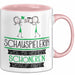 Schauspielerin Weil Es Keinen Schöneren Beruf Gibt Tasse Geschenk für Eine Schauspielerin Lustig Rosa Trendation