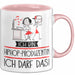 Geschenk für Hiphop-Produzentin Tasse Lustige Geschenkidee Geburtstag Ich Bin Hiphop-Produzentin Ich Darf Das Rosa Trendation