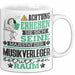 Musikverleger Geschenk Tasse Lustiger Spruch Erheben Sie Sich Der Musikverleger Betritt den Raum Weiß Trendation