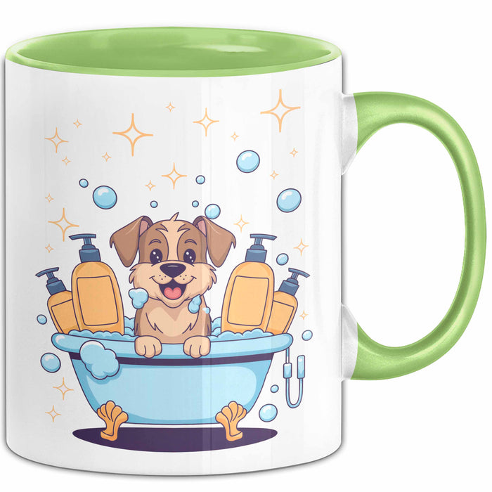 Tierpfleger Groomer Tasse Geschenk Lustige Geschenkidee Spruch Für Tierpflege Profis Grün Trendation
