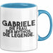 Gabriele Tasse Gabriele – Die Frau. Der Mythos. Die Legende. Geschenk Blau Trendation