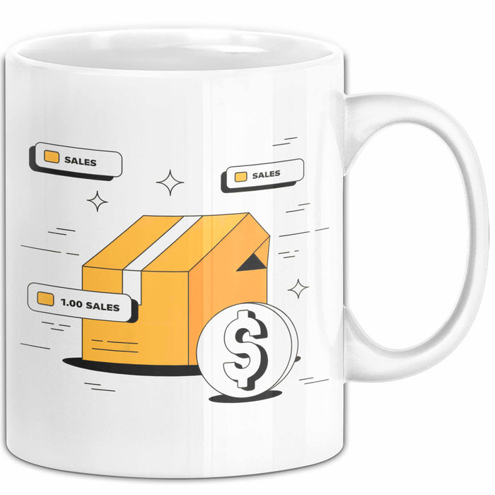 Shopify Verkäufer Tasse Geschenk Lustige Geschenkidee Spruch Für Online Shop Besitzer Weiß Trendation