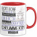 Drummerin Geschenk Becher Tasse Gott Schuf Alle Menschen Gleich Nur Die Besten Durfeten Drummerin Werden Geschenkidee Lustig Rot Trendation