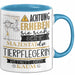 Tierpflegerin Tasse Geschenk Lustiger Spruch Bitte Erheben Sie Sich Seine Majestät Die Tierpflegerin Betritt Den Raum Blau Trendation