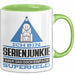 Serienjunkie Geschenk Tasse Ich Bin Serienjunkie Aber Sag Doch Einfach Superheld Lustige Geschenkdiee für Serienjunkie Kaffee-Becher Grün Trendation