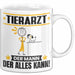 Tierarzt Tasse Geschenk für Tierarzt Der Mann Der Alles Kann Geschenkidee zum Geburtstag Weiß Trendation