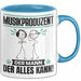 Musikproduzent Tasse Geschenk für Musikproduzent Der Mann Der Alles Kann Geschenkidee zum Geburtstag Blau Trendation
