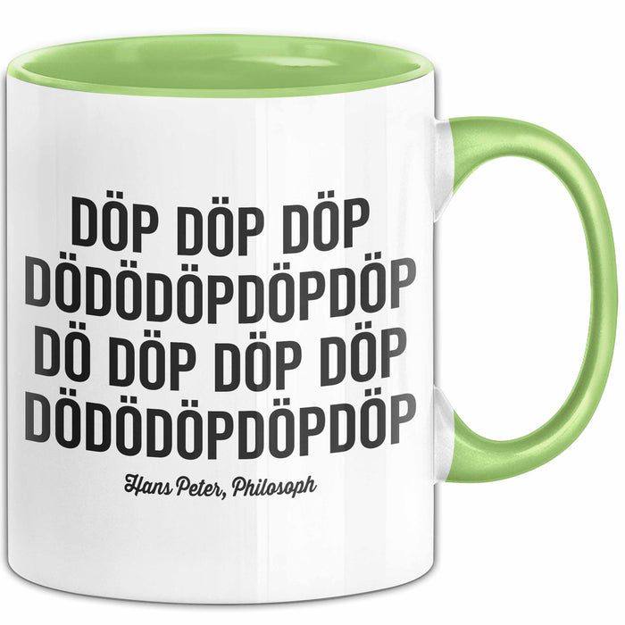 Rave House Musik Festival Party Tasse Geschenk Lustige Geschenkidee Spruch Grün Trendation