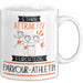 Parkour-Athletin Tasse Geschenk Becher Stark Attraktiv Furchtlos Parkour-Athletin Lustige Geschenkidee Weiß Trendation