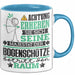 Bogenschütze Geschenk Tasse Lustiger Spruch Erheben Sie Sich Der Bogenschütze Betritt den Raum Blau Trendation