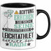 Leichtathlet Geschenk Tasse Lustiger Spruch Erheben Sie Sich Der Leichtathlet Betritt den Raum Schwarz Trendation