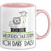Geschenk für Wildtierschützerin Tasse Lustige Geschenkidee Geburtstag Ich Bin Wildtierschützerin Ich Darf Das Rosa Trendation
