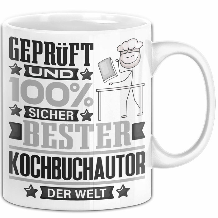 Kochbuchautor Geschenk Lustiger Spruch für Kochbuchautor Geschenkidee Bester Kochbuchautor Der Welt Weiß Trendation