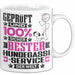 Hundegassi-Service Geschenk Lustiger Spruch für Hundegassi-Service Geschenkidee Bester Hundegassi-Service Der Welt Weiß Trendation