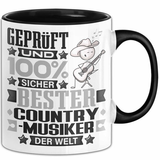 Country-Musiker Geschenk Lustiger Spruch für Country-Musiker Geschenkidee Bester Country-Musiker Der Welt Schwarz Trendation