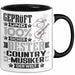 Country-Musiker Geschenk Lustiger Spruch für Country-Musiker Geschenkidee Bester Country-Musiker Der Welt Schwarz Trendation