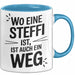 Steffi Tasse Geschenk Wo Eine Steffi Ist Ist Auch Ein Weg Geschenkidee Becher mit Name Blau Trendation