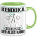 Kendoka Tasse Geschenk für Kendoka Der Mann Der Alles Kann Geschenkidee zum Geburtstag Grün Trendation