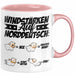 Norddeutsche Tasse Geschenk Windstärken Schaf Kaffee-Becher Geschenkidee Rosa Trendation