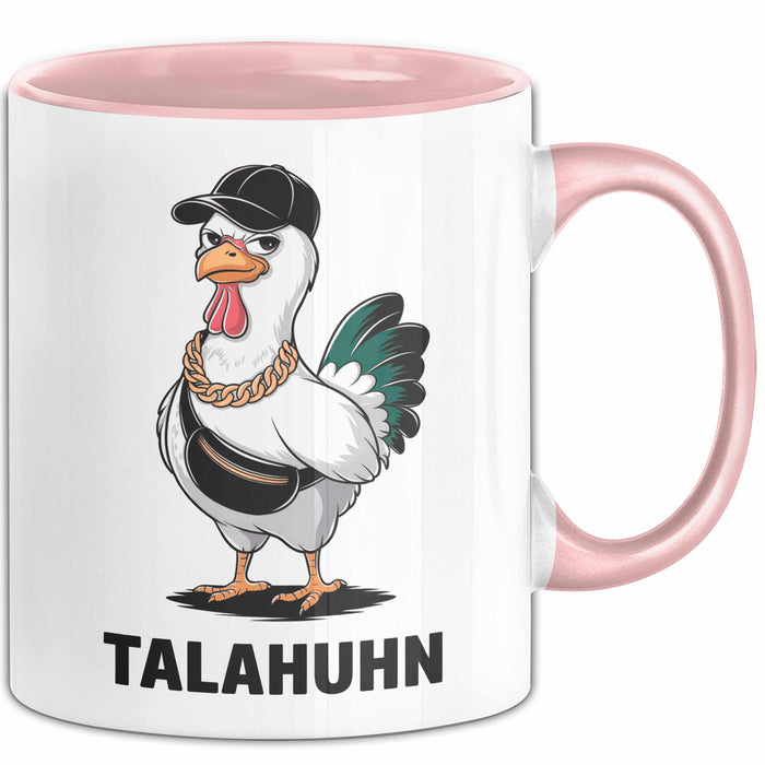 Talahuhn Huhn Tasse Geschenk Lustige Geschenkidee Spruch Rosa Trendation