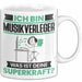 Musikverleger Tasse Geschenk für Musikverleger Geburtstag Lustiger Spruch Kaffee-Becher Was Ist Deine Superkraft Weiß Trendation