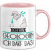 Geschenk für Geologin Tasse Lustige Geschenkidee Geburtstag Ich Bin Geologin Ich Darf Das Rosa Trendation