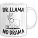 Lama Tasse Geschenk Dr Llama No Drama Geschenkidee Lustig Tier Weiß Trendation