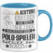 Polo-Spieler Geschenk Tasse Lustiger Spruch Erheben Sie Sich Der Polo-Spieler Betritt den Raum Blau Trendation