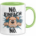 Sarkastischer Hund Tasse Geschenkidee Nope Haustierbesitzer Grün Trendation