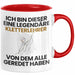 Kletterlehrer Geschenk Tasse Lustige Geschenkidee Geburtstag für Kletterlehrer Ich Bin Dieser Legendäre Kletterlehrer Von Dem Alle Geredet Haben Kaffee-Becher Rot Trendation