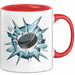 Eishockey Fan Tasse Geschenkidee für Wintersportliebhaber Rot Trendation